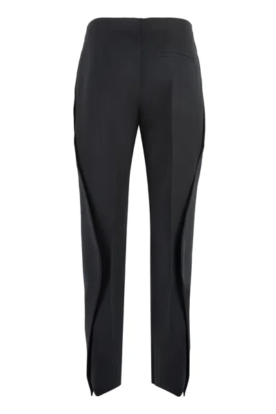 Bottega Veneta Pleated Front Tailored Trousers In Black