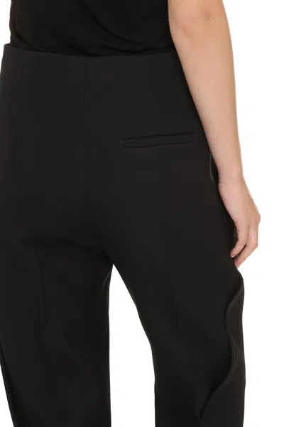 Bottega Veneta Pleated Front Tailored Trousers In Black