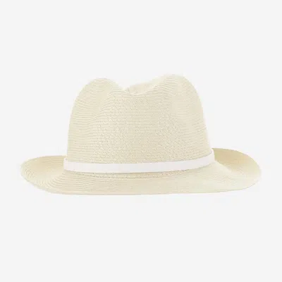 Filippo Catarzi Cat40 Paper Blend Sun Hat In Beige