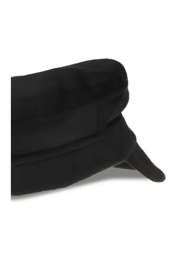 P.a.r.o.s.h . D010521 Wool Flat Cap In Black