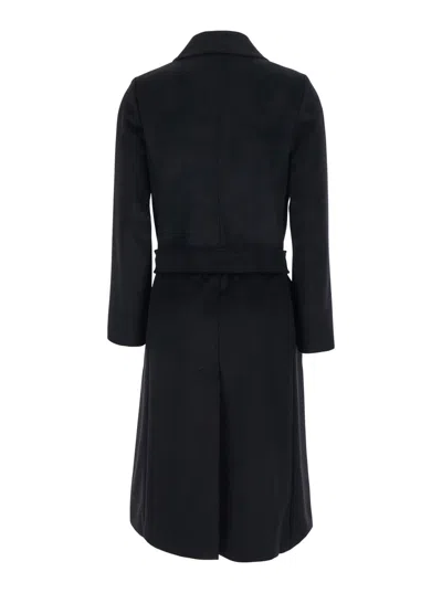 Max Mara Wool Coat In Black