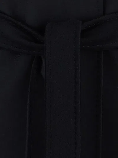 Max Mara Wool Coat In Black