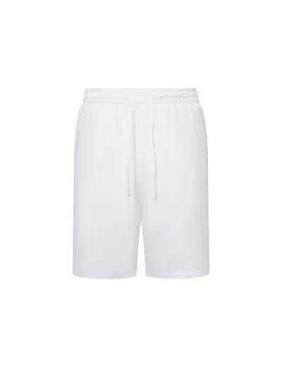 Low Brand Drawstring Elasticated-waist Shorts In White