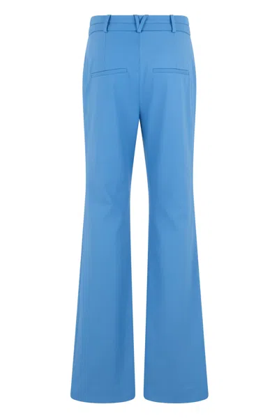 Veronica Beard Lightweight High-waist Palazzo Pants In Blue