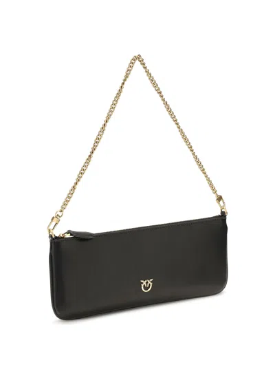 Pinko Horizontal Flat Clutch In Black
