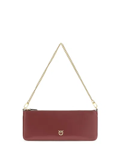 Pinko Horizontal Flat Clutch In Red