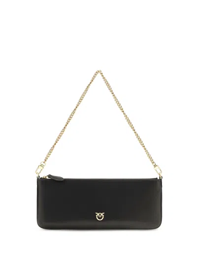 Pinko Horizontal Flat Clutch In Black