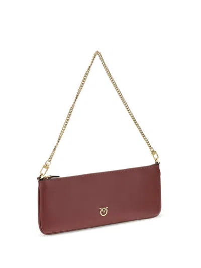 Pinko Horizontal Flat Clutch In Red