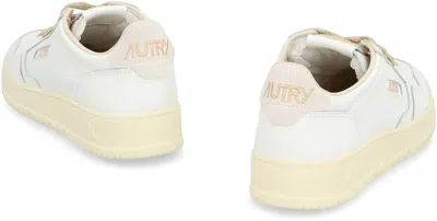 Autry Medalist Leather Low-top Sneakers In White