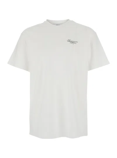 Givenchy Logo-embroidered Cotton T-shirt In White