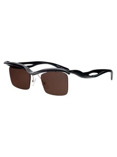 Prada 0pr Nylon Rectangle Frame Sunglasses In Multi