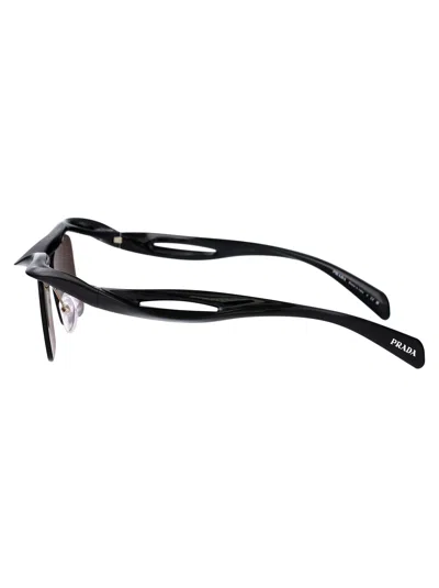 Prada 0pr Nylon Rectangle Frame Sunglasses In Multi
