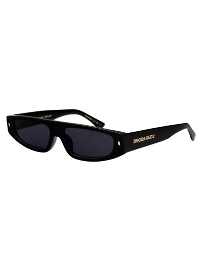 Dsquared2 Black Acetate Sunglasses In Black