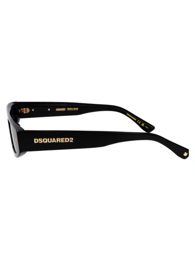 Dsquared2 Black Acetate Sunglasses In Black