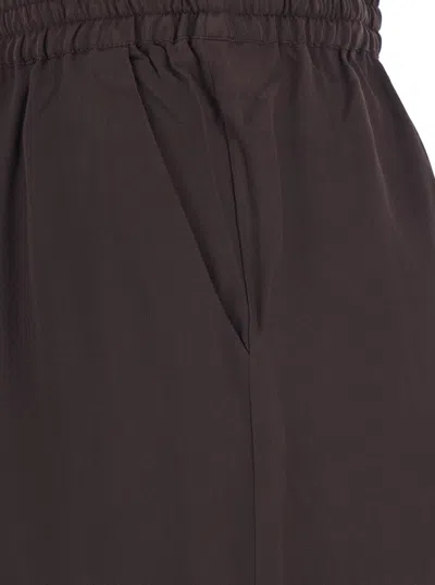 P.a.r.o.s.h . Silk Drawstring Trousers In Brown