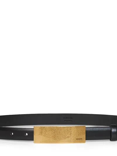 Khaite Berlin Leather Belt In Multi
