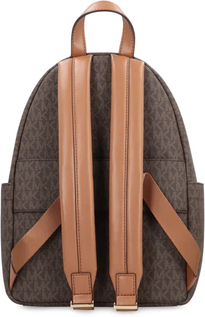 Michael Michael Kors Logo-monogram Pvc Backpack In Brown