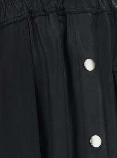 Rick Owens Drawstring Drop-crotch Shorts In Black
