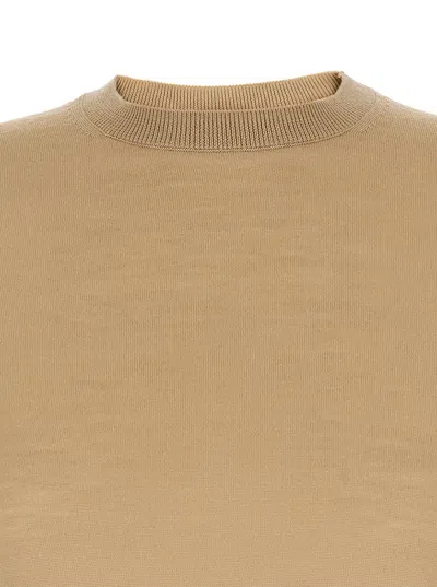 Max Mara Warren Silk And Cashmere Fine Knit Top In Brown