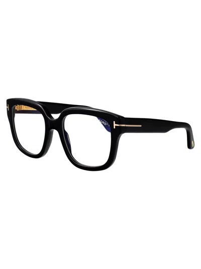 Tom Ford Ft6094-b Black Acetate Optical Eyeglasses In Multi
