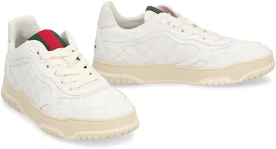Gucci Interlocking G Web-detailed Sneaker In White