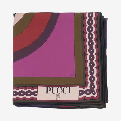 Pucci Emilio  Printed Silk Scarf In Multicolor