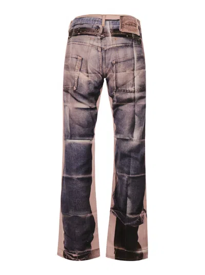 Acne Studios Panelled Denim Jeans In Multi