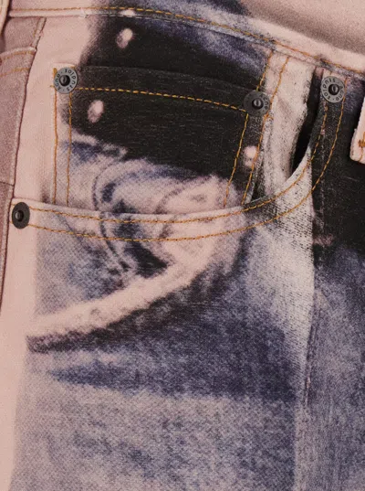Acne Studios Panelled Denim Jeans In Multi