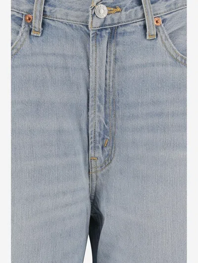 Re/done Light Denim Jeans In Blue