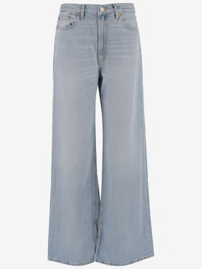 Re/done Light Denim Jeans In Blue