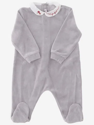 Il Gufo Cotton-chenille Romper In Multi