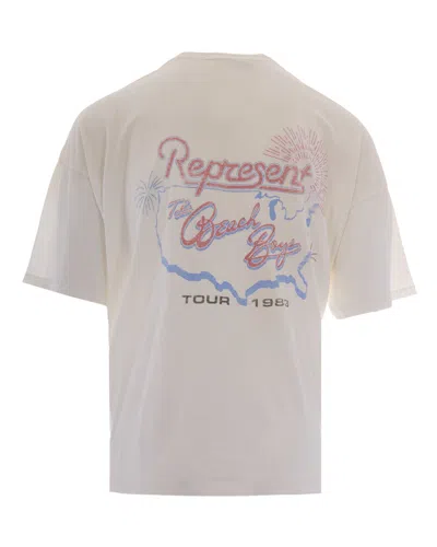 Represent Graphic Oversized T-shirt In Gray