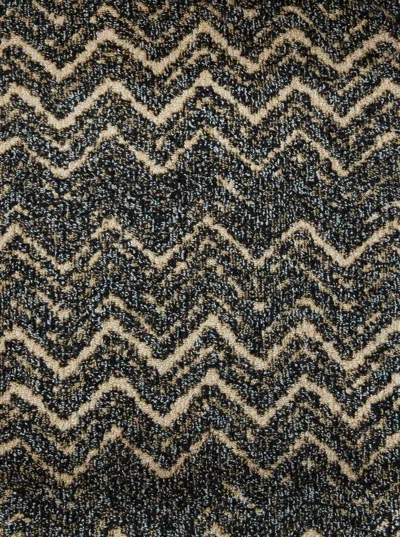 Missoni Home Chevron-patterned Hooded Bathrobe In Multi