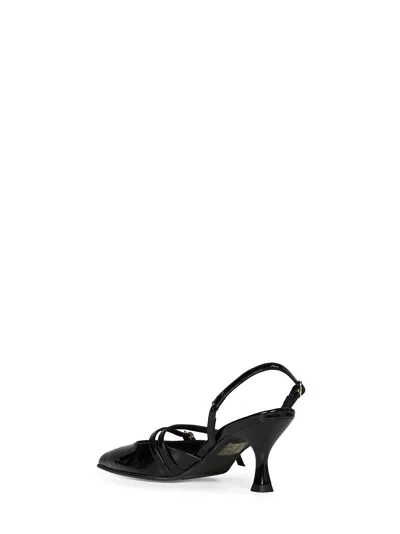 Alohas Black Patent Leather Joelle Slingback Pumps In Black