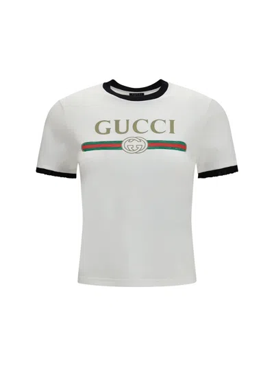 Gucci Web T-shirt In White