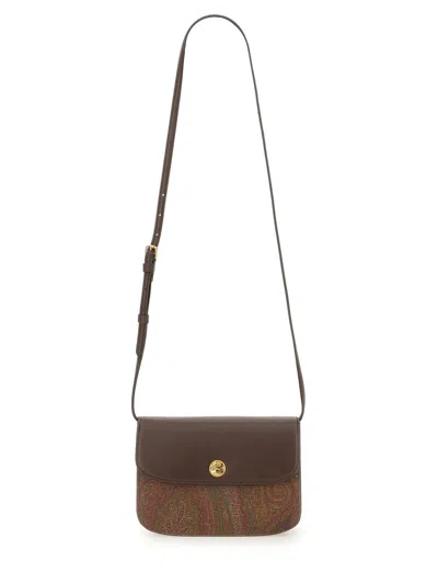 Etro Essential Shoulder Bag In Brown