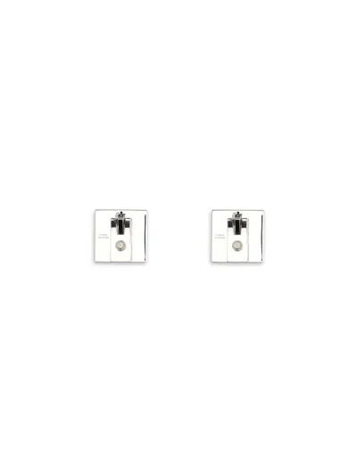 Phoebe Philo Cube Stud Earrings In Silver