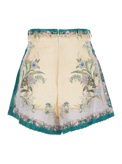 Zimmermann Indra Bermuda Shorts In Multi