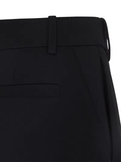 Givenchy Pure Wool Trousers In Blue