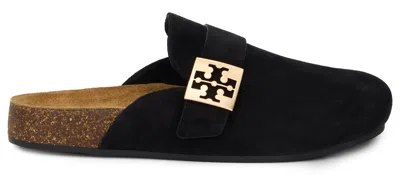Tory Burch Suede Mule In Black