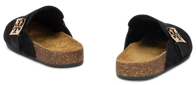 Tory Burch Suede Mule In Black