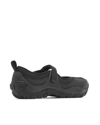 Crocs Sleek Mini Terra Tech Sporty Mary Jane Shoes In Black
