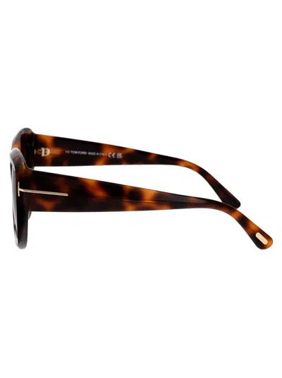 Tom Ford Saltzman 53mm Gradient Butterfly Sunglasses In Multi