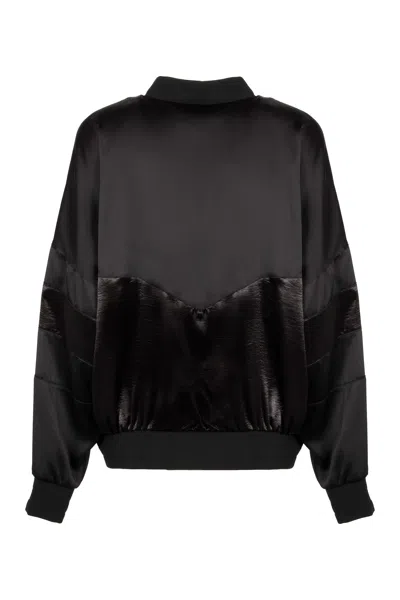 Dsquared2 Techno Fabric Colourblock Jacket In Black
