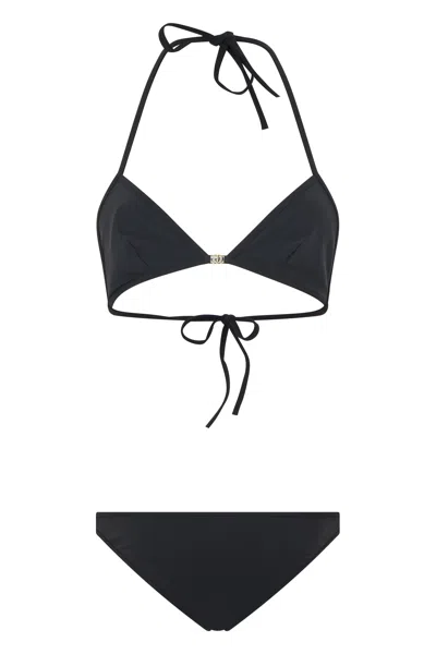Gucci Triangle Silhouette Bikini In Black