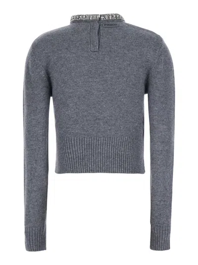 Pinko Berlino Pull Blend Wool In Gray