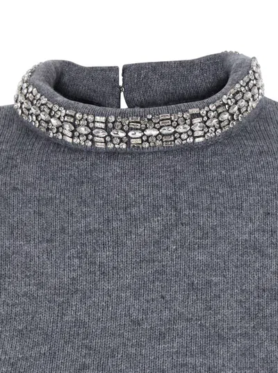Pinko Berlino Pull Blend Wool In Gray