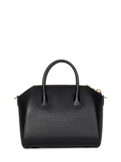 Givenchy Structured Leather Top Handle Bag In Black