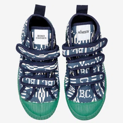Bobo Choses Logo-print Organic Cotton Sneaker In Blue