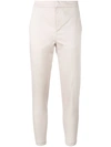 Eleventy Cropped Trousers In Neutrals